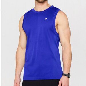 NWT Fabletics The Training Day Muscle Tank - Admiral Blue - Size Large